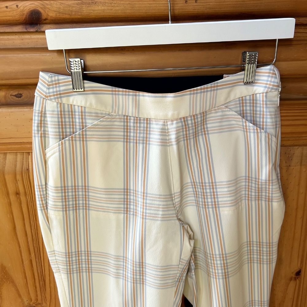 Peter Millar Womens Ivory Plaid Active Wear Pants Size 6 NWT - Picture 10 of 10